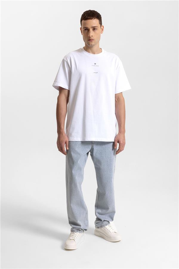 REGULAR FIT LOGO BASKILI YAZILI T-SHIRT